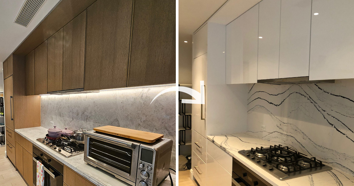 Manhattan Couple Calls Cabinet Reface Direct for a Modern Kitchen ...