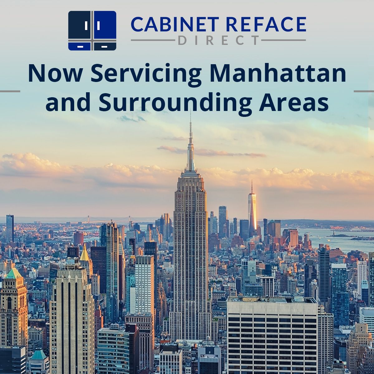 Cabinet Reface Direct Now Servicing Manhattan and Surrounding Areas